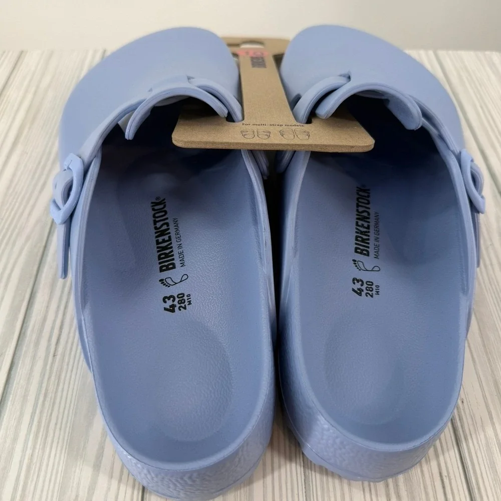 Birkenstock Boston EVA Essentials Clogs Mule Elemental Blue Adjustable Shoes 10
